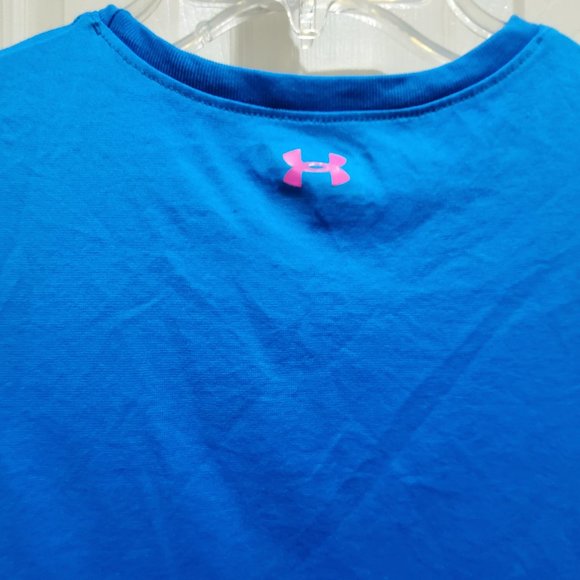 UNDER ARMOUR Blue Heatgear Youth Medium Graphic Tee - Picture 4 of 9